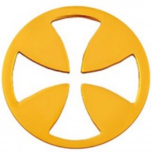 Médaille Mini Croix égale 10 mm (or jaune 750°)  par Maison La Couronne