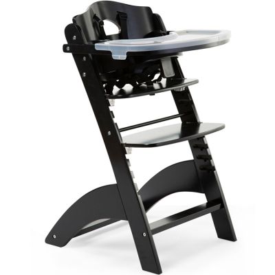 Chaise haute évolutive en bois Lambda 3 noire