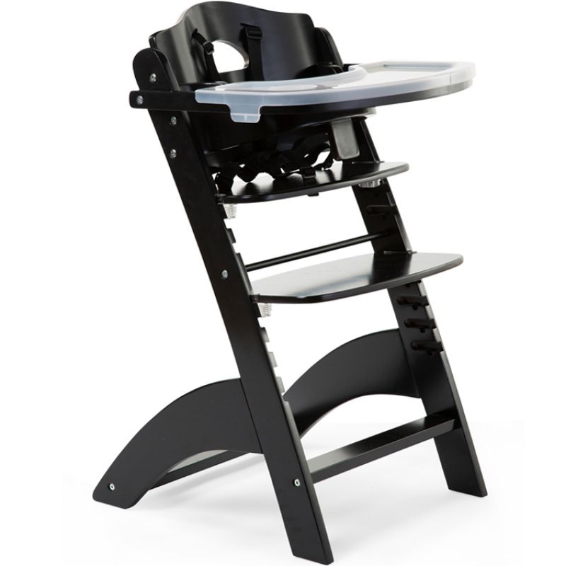 Chaise haute évolutive en bois Lambda 3 noire Childhome
