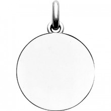 Médaille laïque unie (ronde) (or blanc 750°)  par Becker