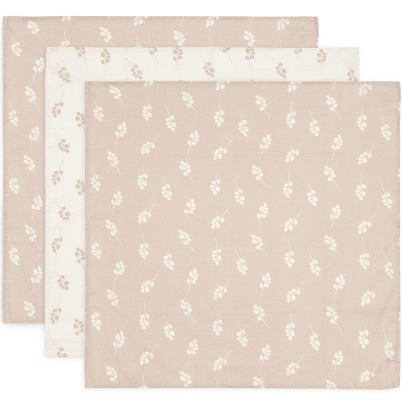 Lot de 3 langes en gaze de coton Twig Wild Rose (70 x 70 cm) Jollein Produit 1 grande taille