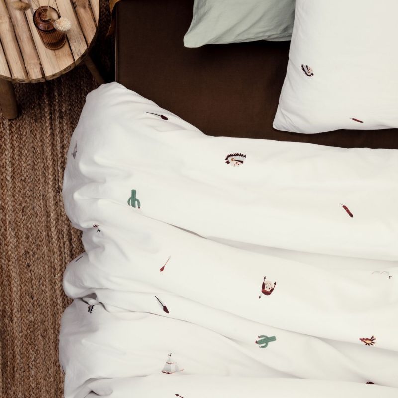 Housse de couette en coton bio Petit Plume (140 x 200 cm) Kadolis Ambiance 4