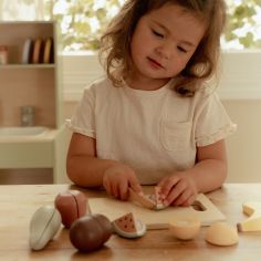 Fruits à découper en bois