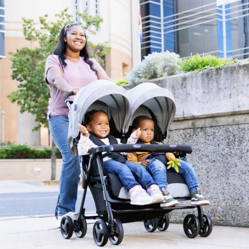 Poussette double DuoRider Steeple GRAY Graco Ambiance 2