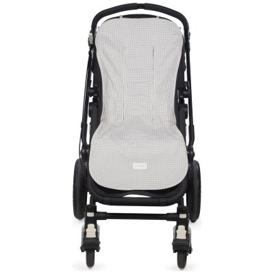 Assise pour poussette Little Bloom Vichy Gris