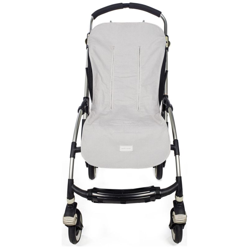 Assise pour poussette Little Bloom Vichy Gris Pasito a pasito Produit 4