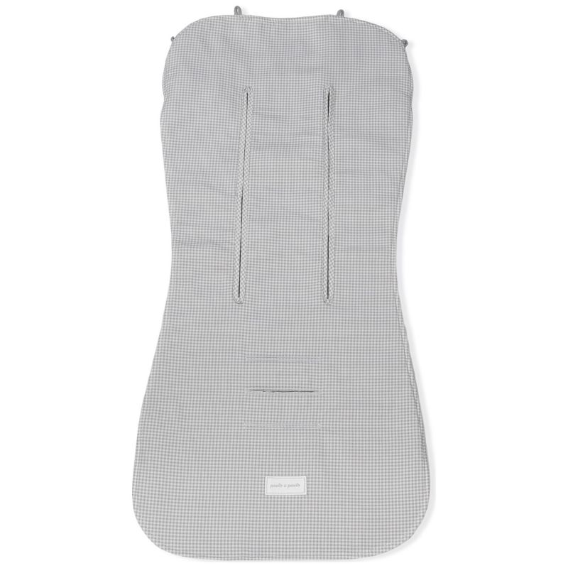 Assise pour poussette Little Bloom Vichy Gris Pasito a pasito Produit 5