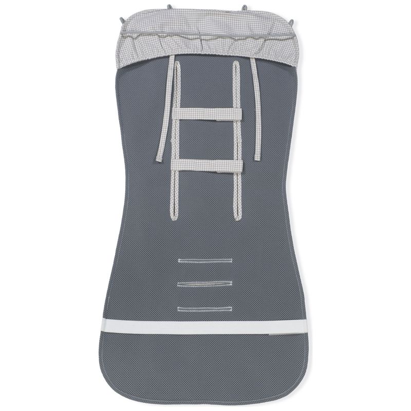 Assise pour poussette Little Bloom Vichy Gris Pasito a pasito Produit 6