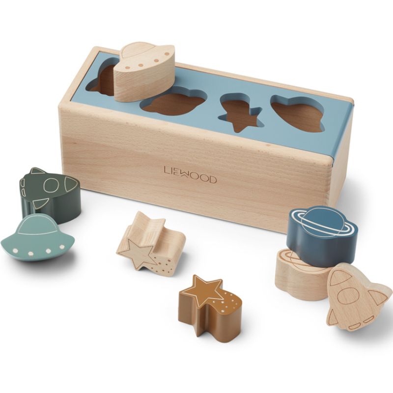 Boîte à formes Midas Space blue fog multi mix Liewood