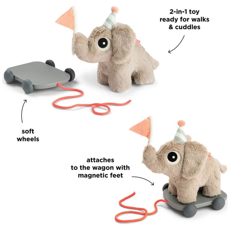 Jouet à tirer 2-en-1 Elphee Sable Done by Deer Produit 7