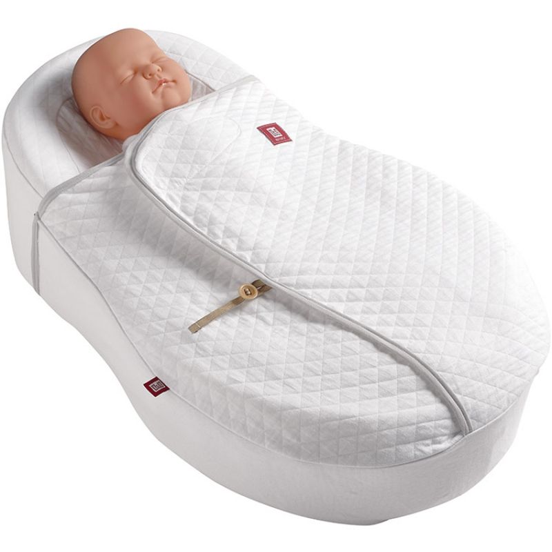 Couverture Cocoonacover légère Fleur de coton blanc pour Cocoonababy Red Castle