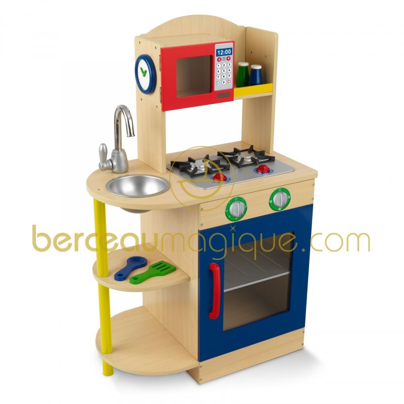 Cuisine en bois aux couleurs primaires KidKraft