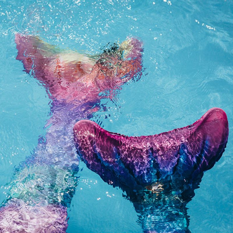 Ensemble 2 pièces queue de sirène Star (taille XS - 8 ans) Kuaki Mermaids Ambiance 2