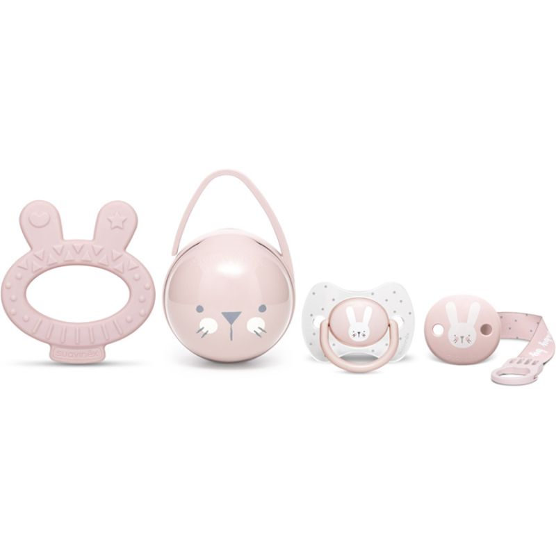 Coffret cadeau de naissance Hygge Baby lapin rose Suavinex