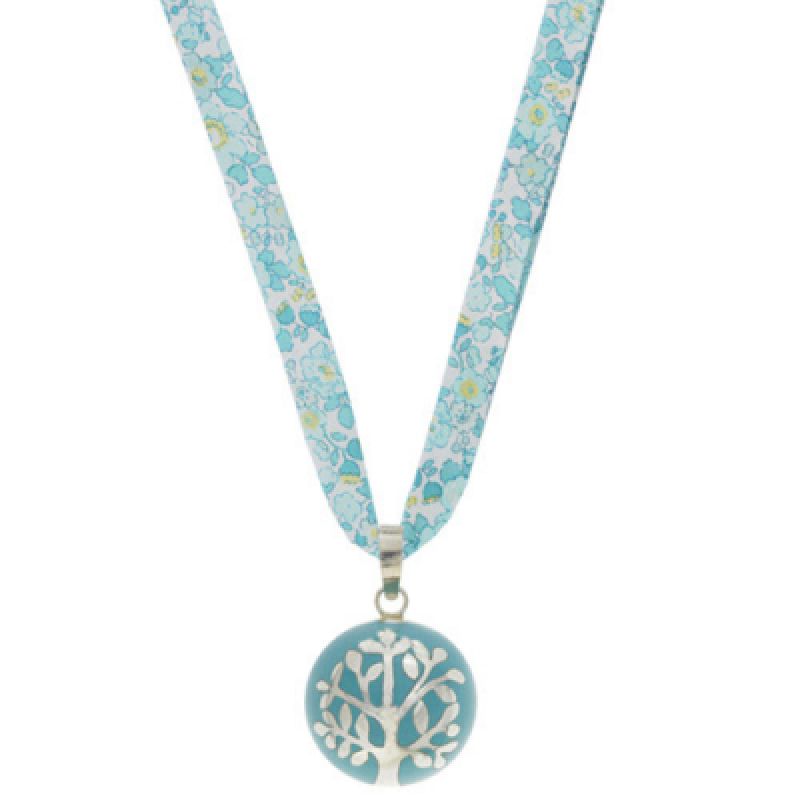 Bola sur ruban Liberty Lovely (argent 925° et résine) Nativee