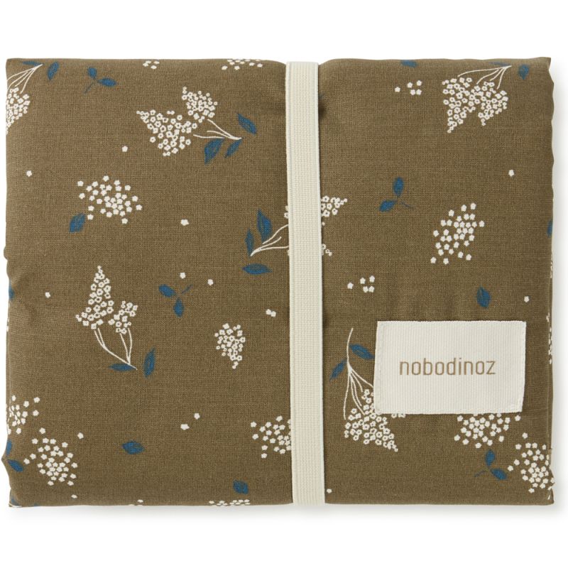 Tapis à langer imperméable Brown Lilac (45x65 cm) Nobodinoz