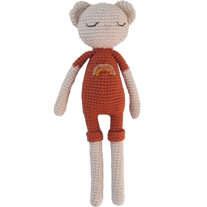 Peluche ourson terracotta (25 cm) Patti Oslo