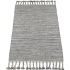 Tapis rectangulaire avec franges gris (70 x 140 cm) - Kids Depot Tapis rectangulaire avec franges gris (70 x 140 cm) - Kids Depot