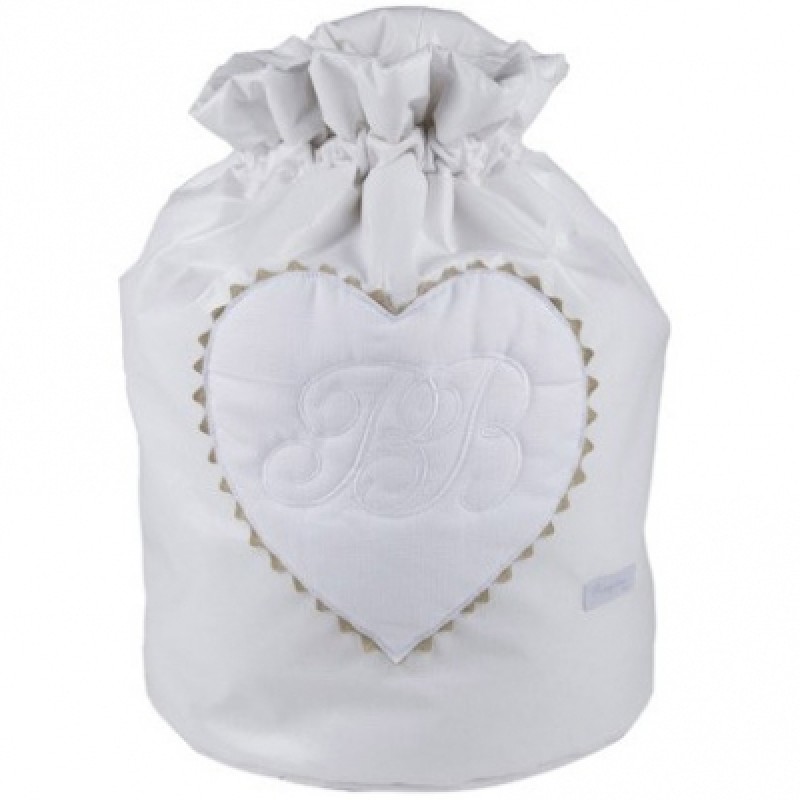 Sac à jouets Emma blanc Maison Nougatine