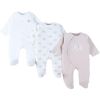 Lot de 3 pyjamas Jersey Eléphants (naissance) Noukie's Produit 1