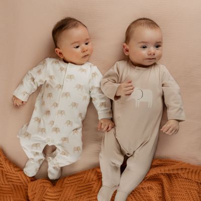Lot de 3 pyjamas Jersey Eléphants (naissance)