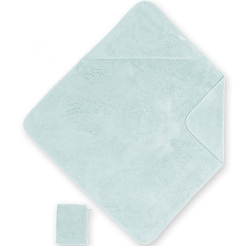 Cape de bain + gant vert d'eau fresh (75 x 75 cm) Bemini