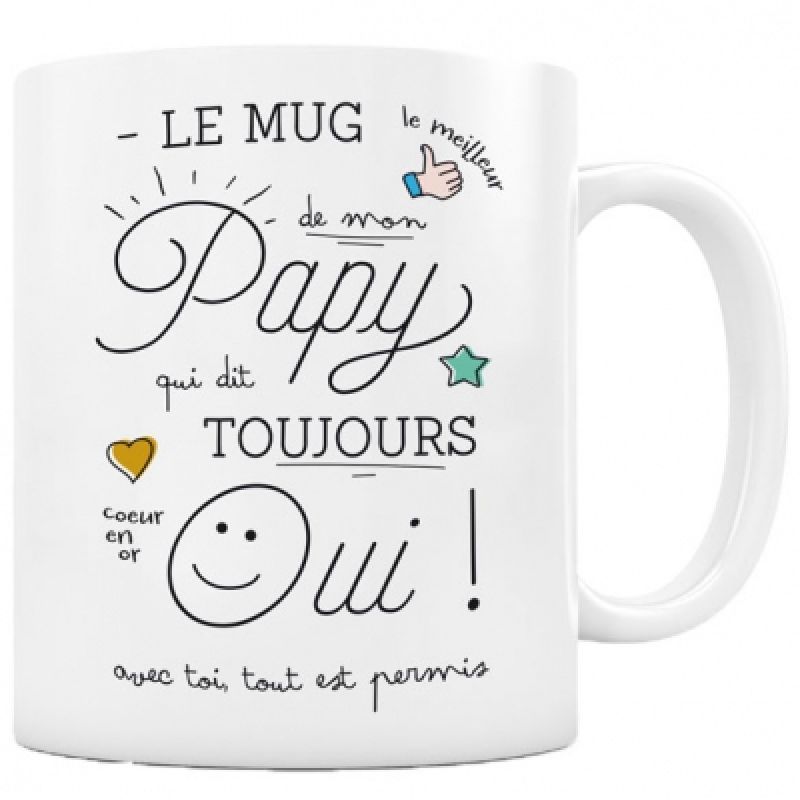 Mug Papy qui dit toujours oui Créa Bisontine