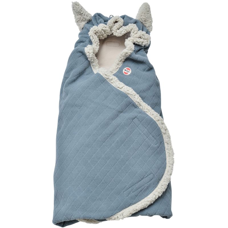 Couverture nomade Original Botanimal bleu-gris (120 x 120 cm) Lodger