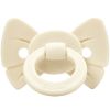 Sucette orthodontique en silicone Binky Bow Oat White (0 mois et +) Elodie Details Produit 1