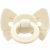 Variation Rose du produit Sucette orthodontique en silicone Binky Bow Oat White (0 mois et +) de la marque Elodie Details