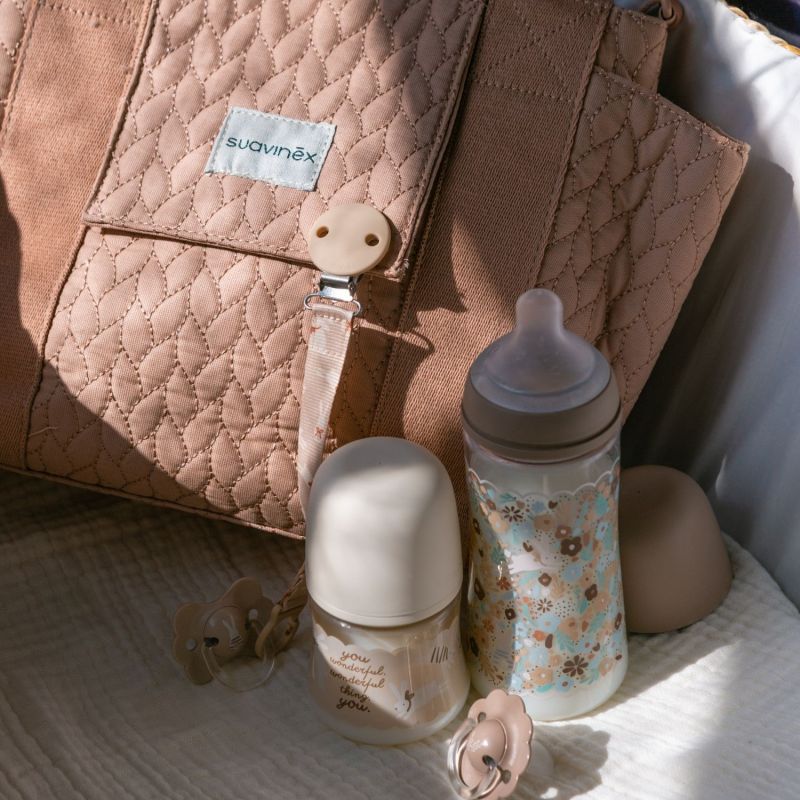 Biberon tétine SXPro L Wonderland Liberty beige (360 ml) Suavinex Ambiance 2