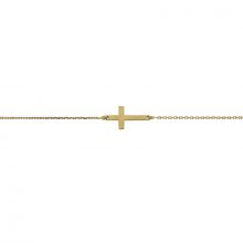 Bracelet chaîne Croix chrétienne (or jaune 750°)  par Berceau magique bijoux