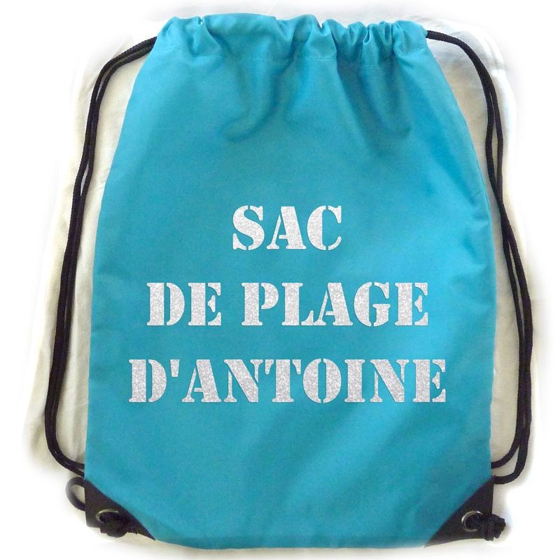 Sac d'activité bleu (personnalisable) Les Griottes