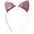Variation Rose du produit Serre tête Chat Multicolore de la marque Ratatam