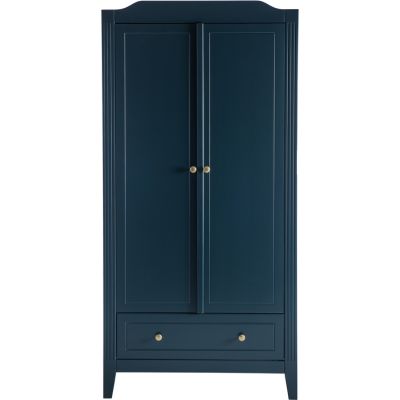 Armoire 2 portes + 1 tiroir Opéra bleu prestige  par Maison Charlotte