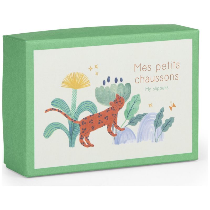Chaussons léopard Taïgo La forêt Mawa (0-6 mois) Moulin Roty Packaging 4