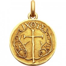 Médaille Poissons  (Or jaune 750°)  par Becker