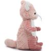 Peluche Les Ptipotos Netoitou le raton laveur rose (26 cm)  par Les Déglingos