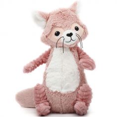 Peluche Les Ptipotos Netoitou le raton laveur rose (26 cm) - Les Déglingos