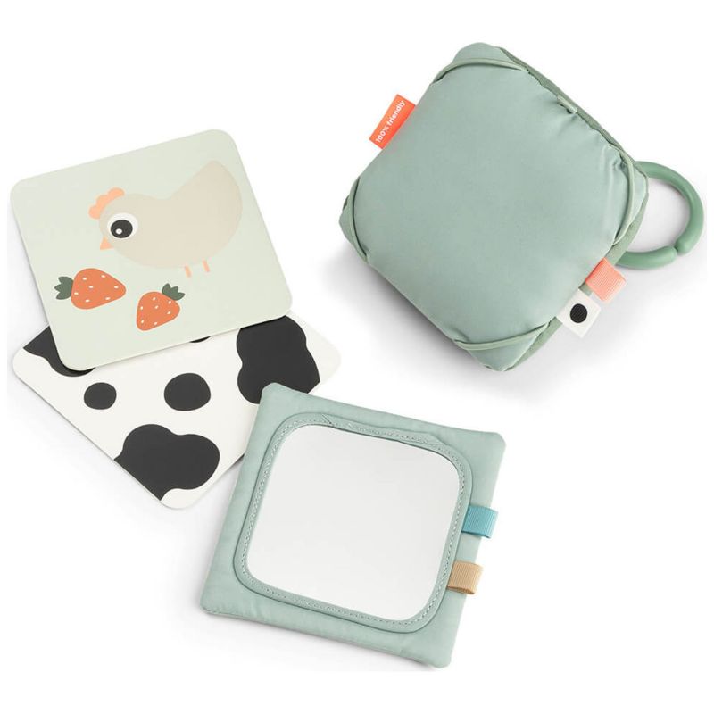 Support de cartes à motifs contrastés Tiny farm Vert Done by Deer Produit 1