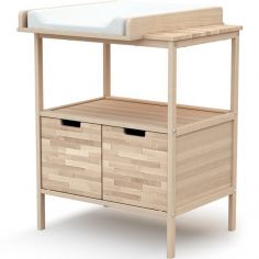Commode à langer en bois de hêtre brut Essentiel - AT4