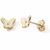 Variation Doré, argenté du produit Boucles d'oreilles Papillon-Oxyde (or jaune 375°) de la marque Baby bijoux