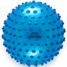 Balle tactile transparente bleue  par BabyToLove
