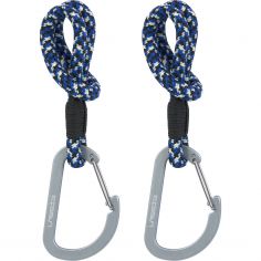 Lot de 2 crochets attaches poussettes noir bleu - Lässig 