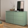 Commode 6 tiroirs Jade Vert Galipette Ambiance 2