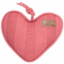 Coussin musical coeur Robust Mix rose framboise (30 x 25 cm)  par Baby's Only
