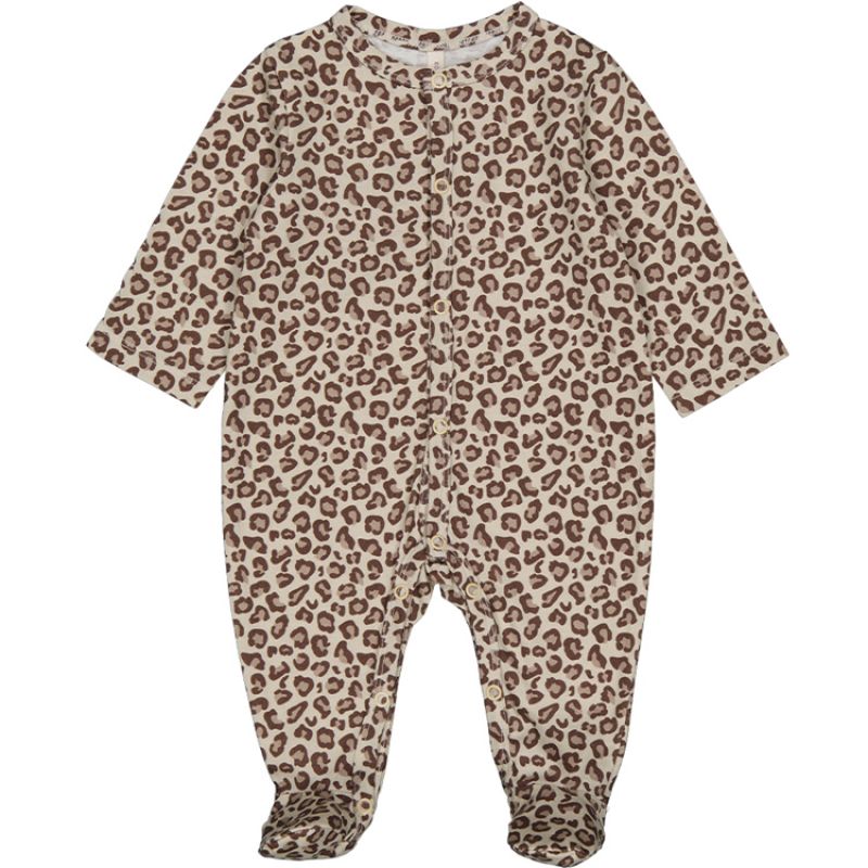 Pyjama en coton Amalia Léopard (3 mois) Rose in April