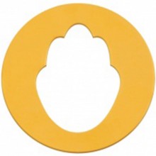 Mini médaille Ligne Création main de Fatma 10 mm (or jaune 750°)  par Yade