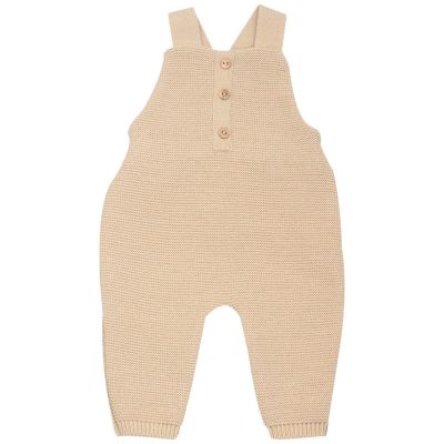 Salopette en maille Sable (1-3 mois) Trois Kilos Sept
