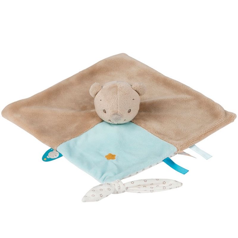 Doudou plat Basile l'ours Nattou